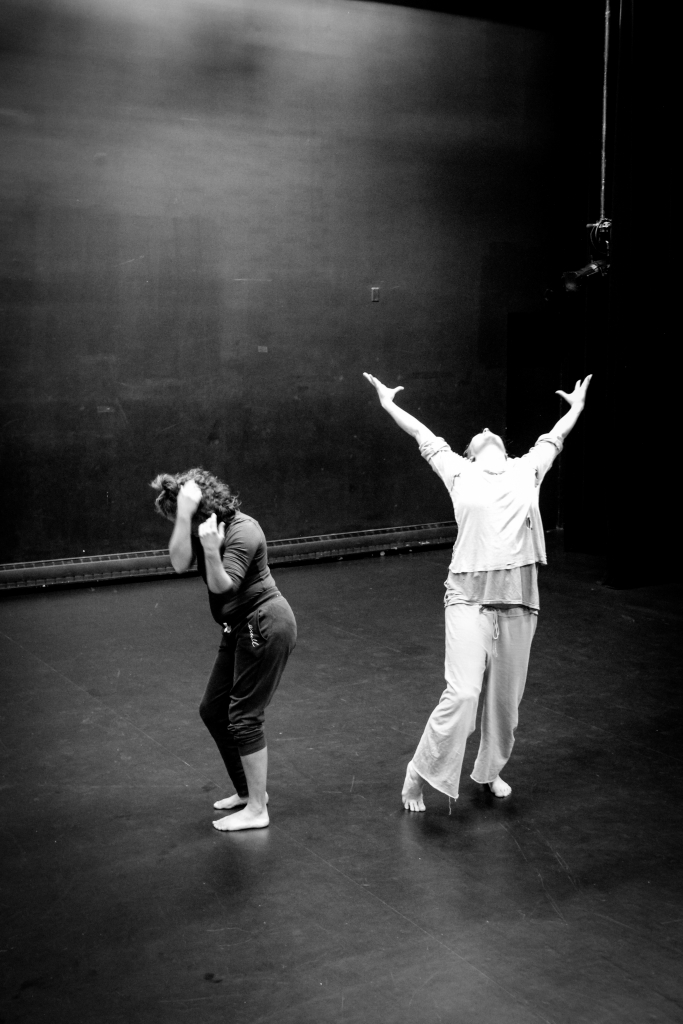 Dancers Andrea Tucker and Sarah Joy Stoker in Oderin.